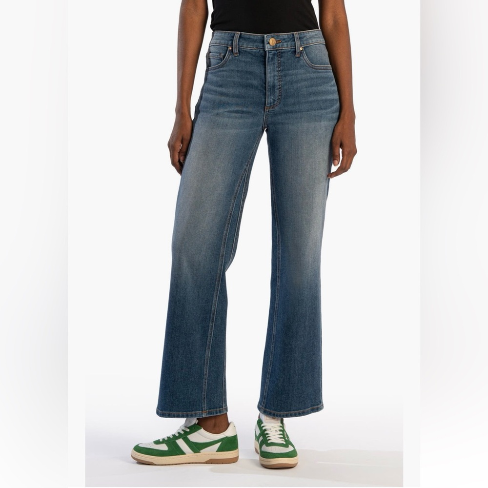 Kut from the Kloth Kelsey High Waist Ankle Inset Kick Flare Jeans